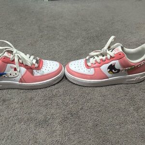 Nike Pink and White Women's Sneakers